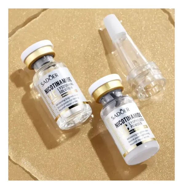 Set de ampollas liofilizadas de niacinamida con vitamina C Sadoer