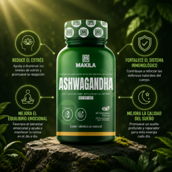 Ashwagandha Makila en gomitas blandas x 60 unidades – imagen 3