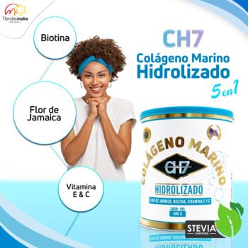 Colágeno marino hidrolizado CH7 con biotina y vitamina C – imagen 2