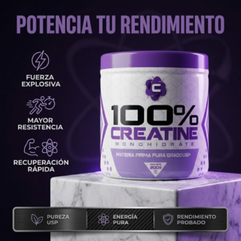 Creatina monohidratada 100% pura grado USP 200 g