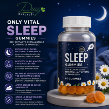 Gomitas para dormir Sleep Gummies con manzanilla y citrato de magnesio