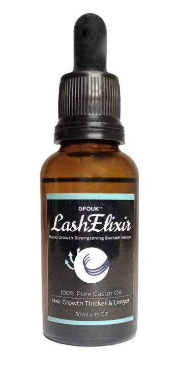 Sérum para pestañas LashElixir aceite de ricino 100% puro 30 ml