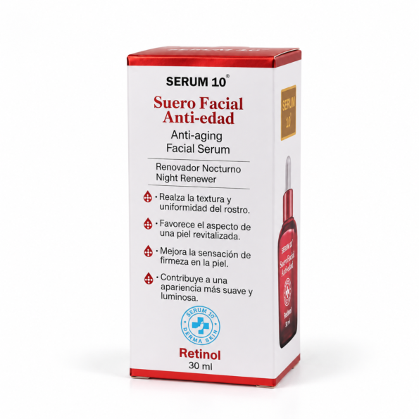 Sérum de retinol Serum 10 suero facial antiedad 30 ml